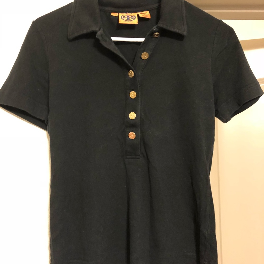 Tory Burch Short Sleeve Button Up